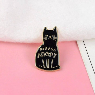 Kawaii Cat Please Adopt Pin Pinback Buttons KittyNook